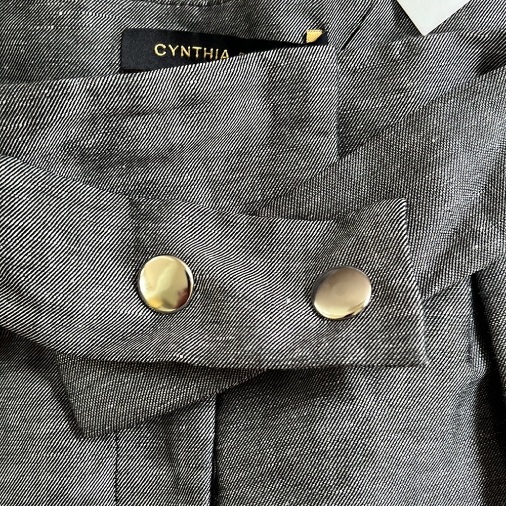 NWT Cynthia Steffens Charcoal Gray Shorts Size 6 - Picture 4 of 6